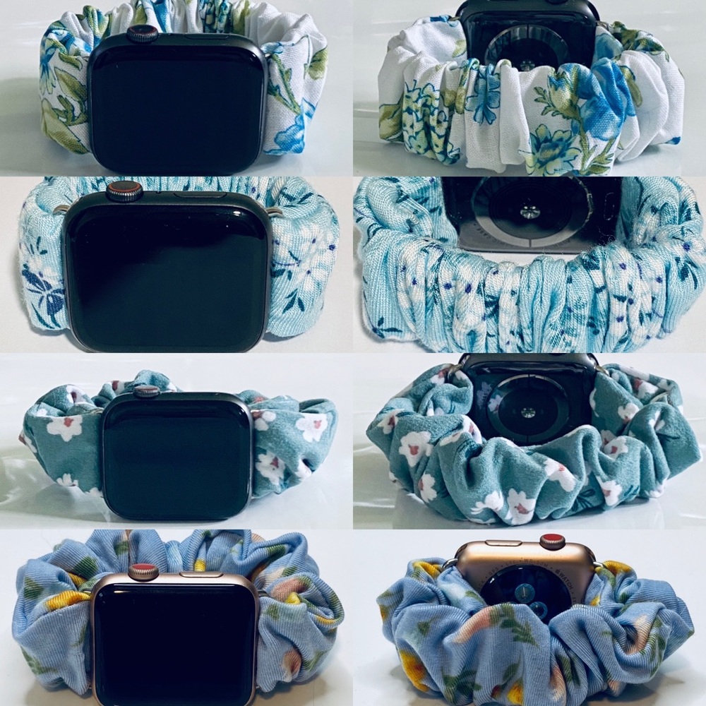 Apple Watch scrunchie band Plaid